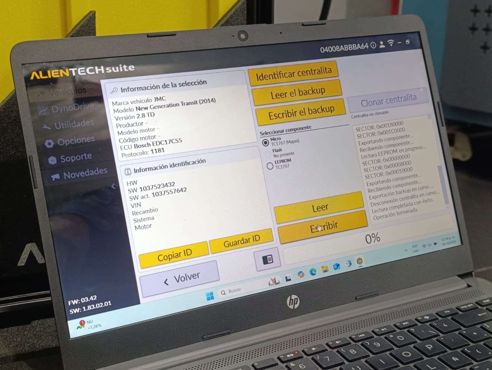 Reprogramación de ECU